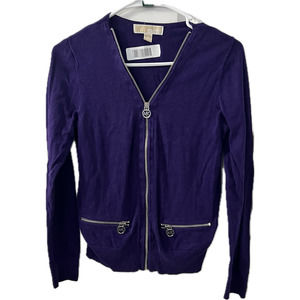 Women's Michael Kors Blue Zippered Jacket Size XS